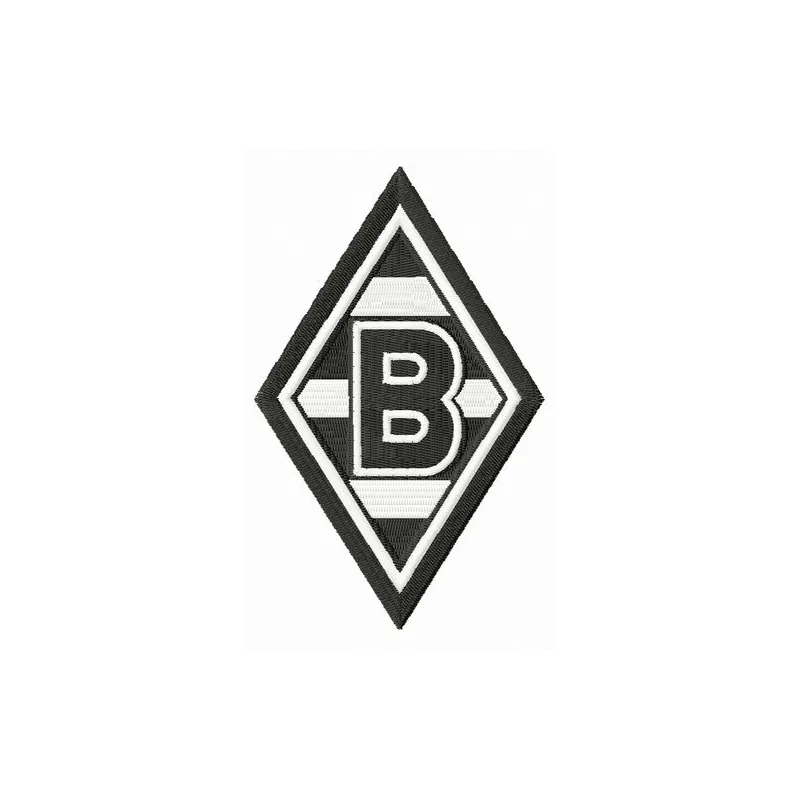 Borussia MG logo embroidery design preview for football enthusiasts and crafters to stitch on various items.