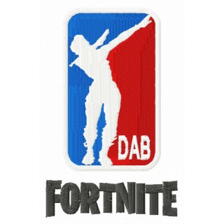 Fortnite Dab embroidery design - Embroidery Design