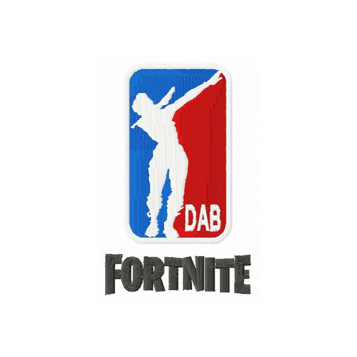 Fortnite Dab embroidery design - Embroidery Design
