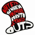 Embroidery design featuring a whimsical hat with the phrase 'Why fit in when you were born to stand out'