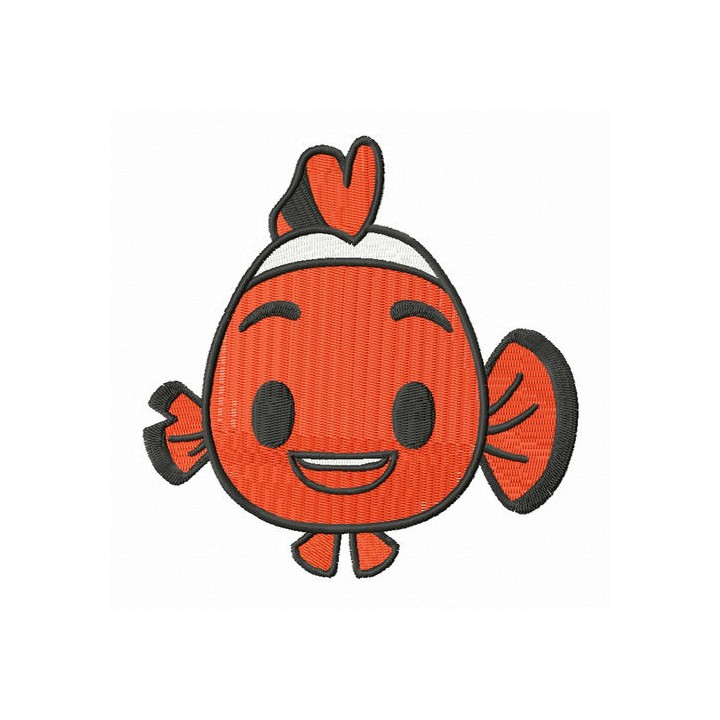 Happy Marlin embroidery design - Embroidery Design