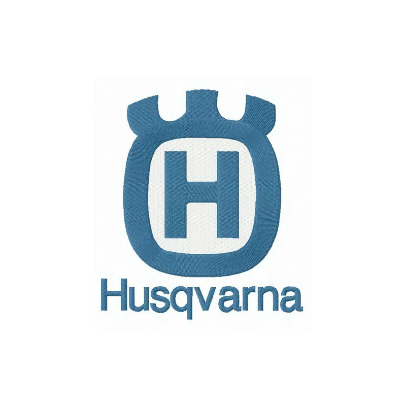 Husqvarna Sewing Machines logo embroidery design preview, showcasing detailed stitching patterns for machine enthusiasts.