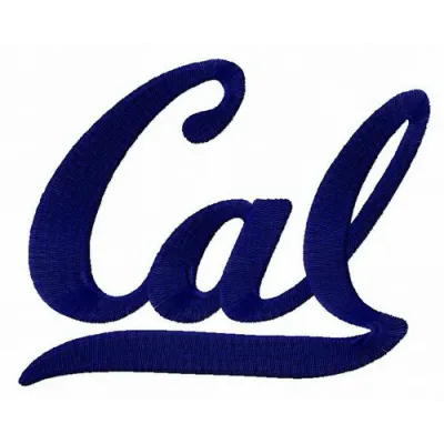 California Golden Bears wordmark logo embroidery design showcasing intricate stitching details for various projects.
