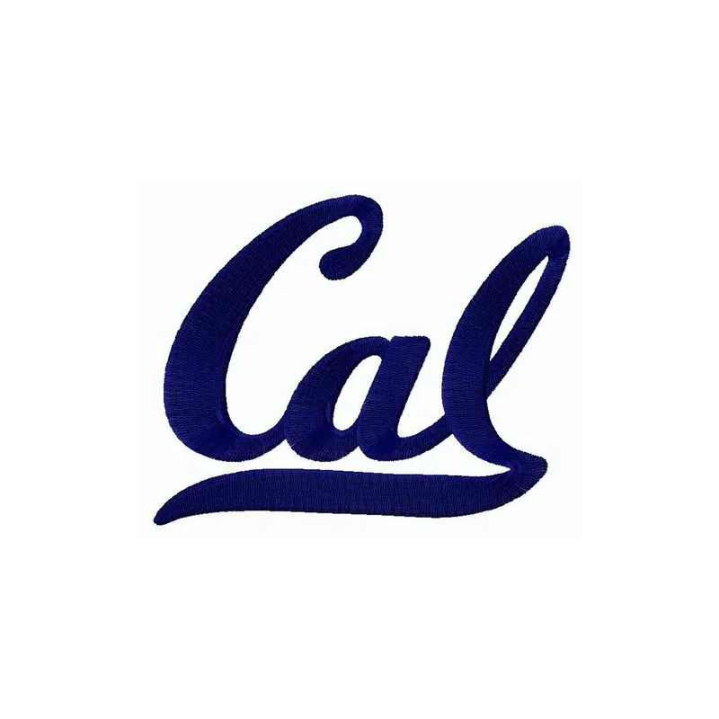 California Golden Bears wordmark logo embroidery design showcasing intricate stitching details for various projects.