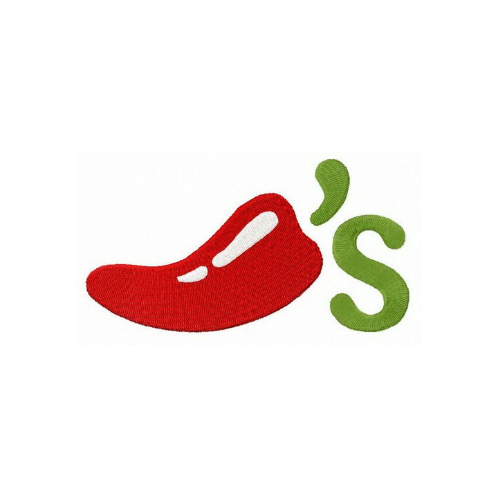 Chili's logo embroidery design - Embroidery Design