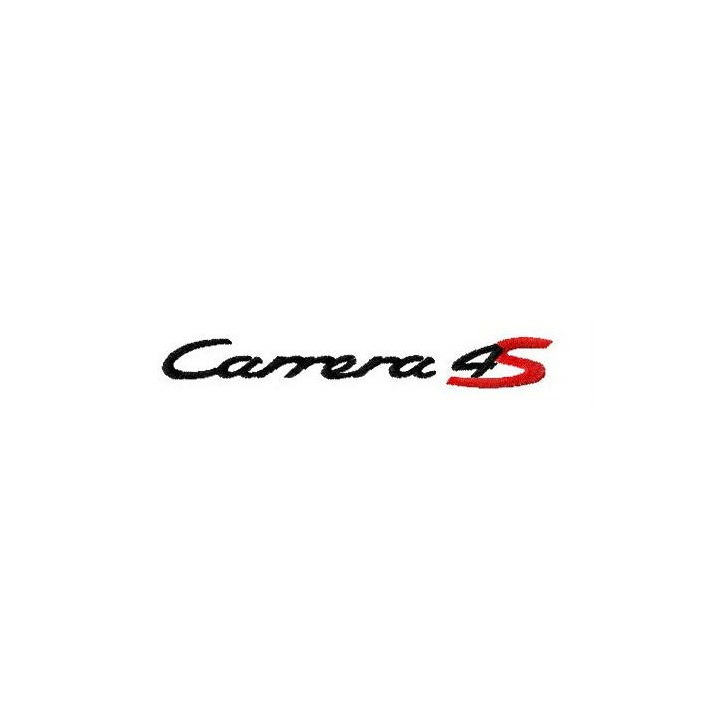 Carrera 4S logo embroidery design - Embroidery Design