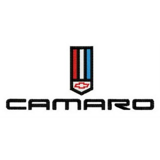 Chevrolet Camaro logo embroidery design - Embroidery Design