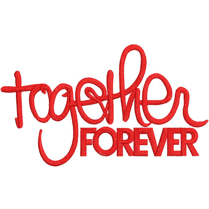 Together forever embroidery design - Embroidery Design