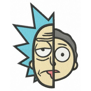 Rick and Morty embroidery design - Embroidery Design