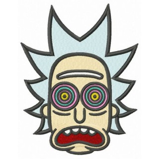 Hypnotic Rick embroidery design - Embroidery Design