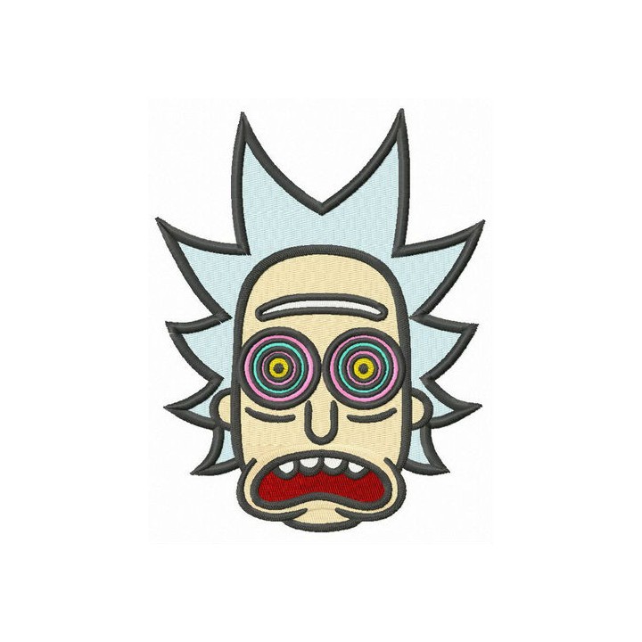Hypnotic Rick embroidery design - Embroidery Design