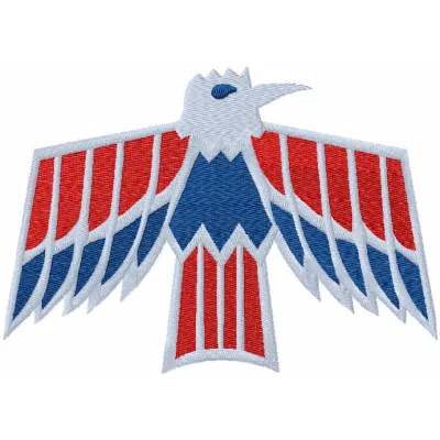 Pontiac Firebird Logo embroidery design preview for auto enthusiasts, showcasing intricate stitching patterns.