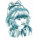 Preview of the Girl's Thoughts embroidery design featuring whimsical motifs ideal for girls' apparel and accessories.