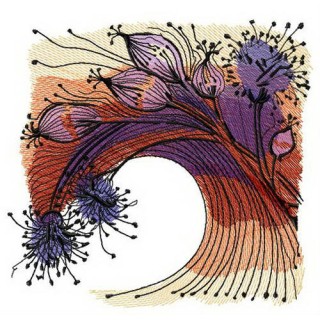 Mouse garlic embroidery design - Embroidery Design