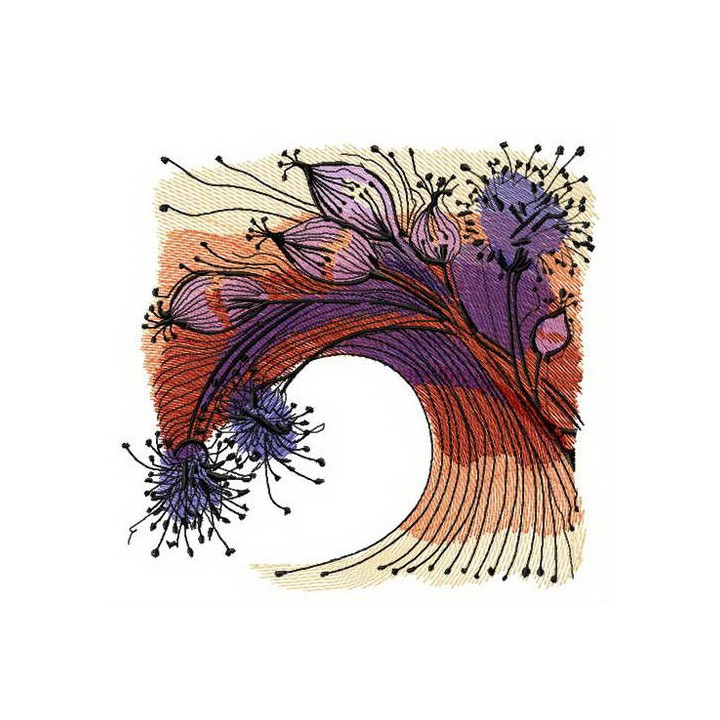 Mouse garlic embroidery design - Embroidery Design