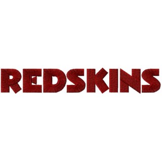Redskins wordmark logo embroidery design - Embroidery Design