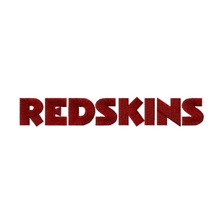 Redskins wordmark logo embroidery design - Embroidery Design
