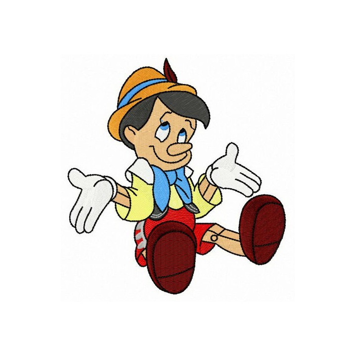 Pinocchio I don't know embroidery design - Embroidery Design