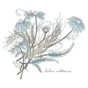 Bouquet of chamomiles embroidery design showcasing delicate floral motifs, perfect for various fabric projects.