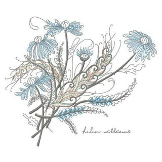 Bouquet of chamomiles embroidery design - Embroidery Design