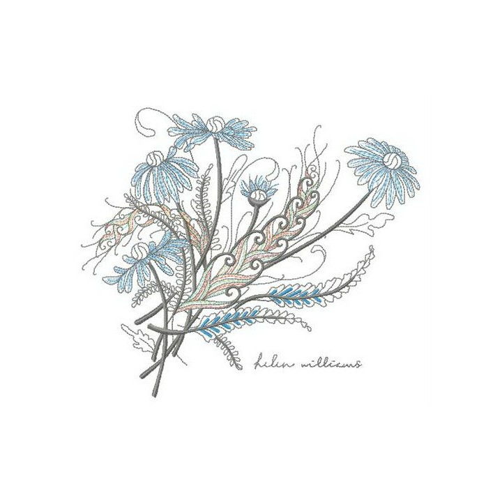 Bouquet of chamomiles embroidery design - Embroidery Design