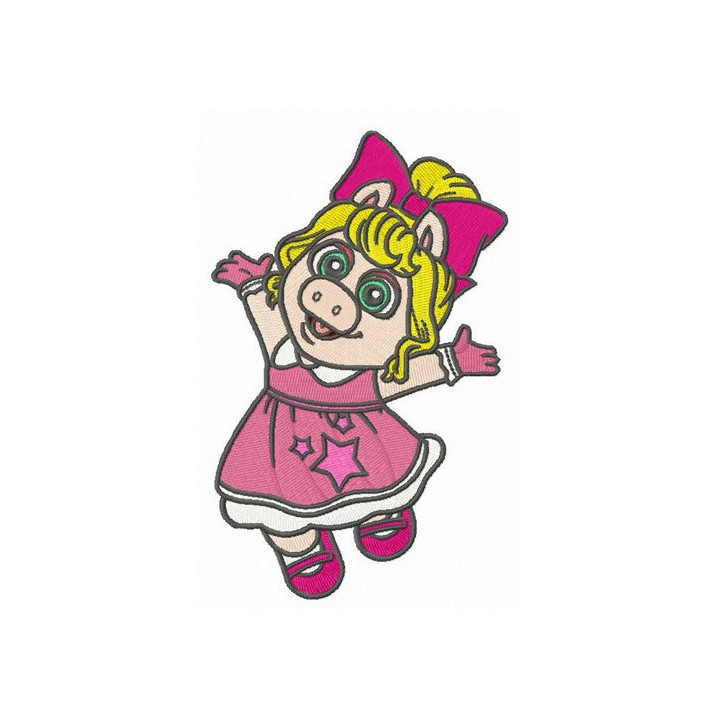 Baby Piggy embroidery design - Embroidery Design