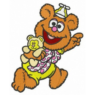 Baby Fozzie embroidery design - Embroidery Design