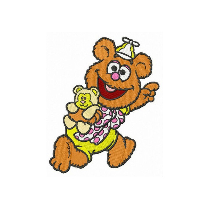 Baby Fozzie embroidery design - Embroidery Design