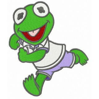 Baby Kermit embroidery design - Embroidery Design