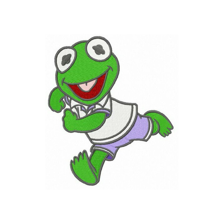 Baby Kermit embroidery design - Embroidery Design
