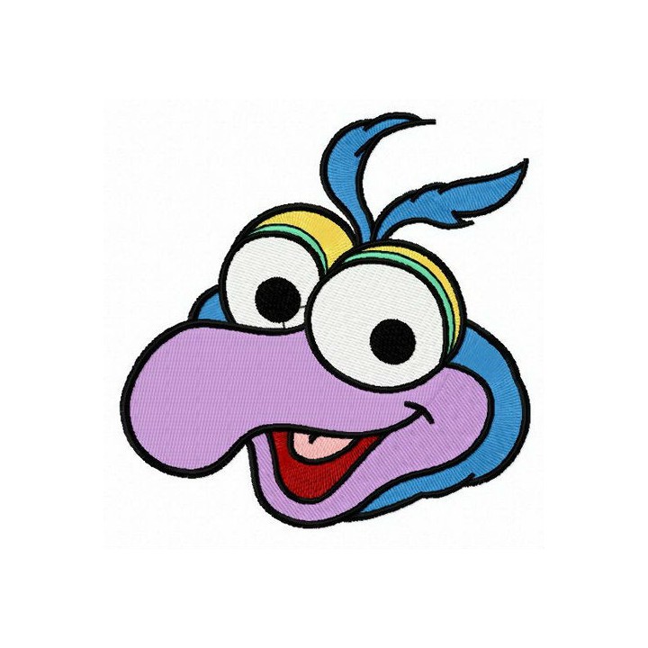 Baby Gonzo head embroidery design - Embroidery Design