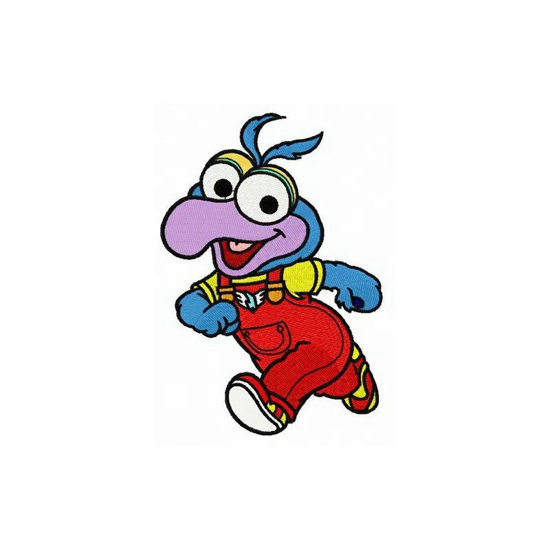 Baby Gonzo embroidery design featuring the beloved Muppet character, perfect for baby onesies and blankets.