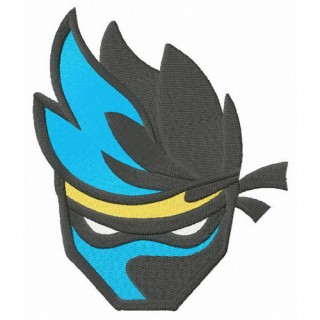 Fortnite Ninja embroidery design - Embroidery Design