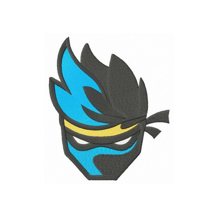 Fortnite Ninja embroidery design - Embroidery Design