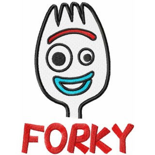 Forky play time embroidery design - Embroidery Design