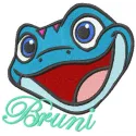 Bruniiii embroidery design from the Frozen collection, showcasing intricate stitching patterns for creative projects.