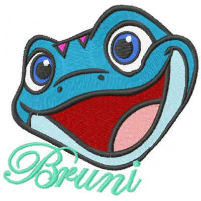 Bruniiii embroidery design from the Frozen collection, showcasing intricate stitching patterns for creative projects.
