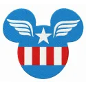 Preview of Captain Mickey embroidery design featuring a playful interpretation of a superhero theme.