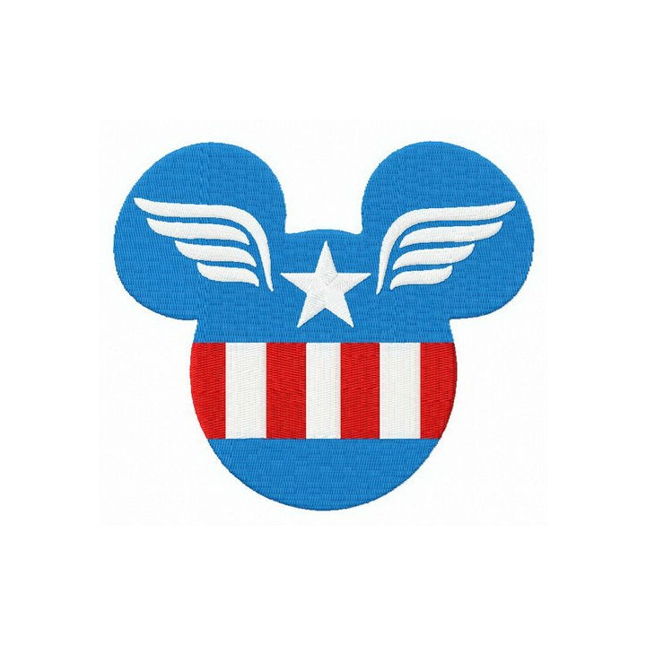 Captain Mickey embroidery design - Embroidery Design
