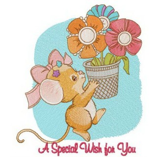 A special wish for you embroidery design - Embroidery Design