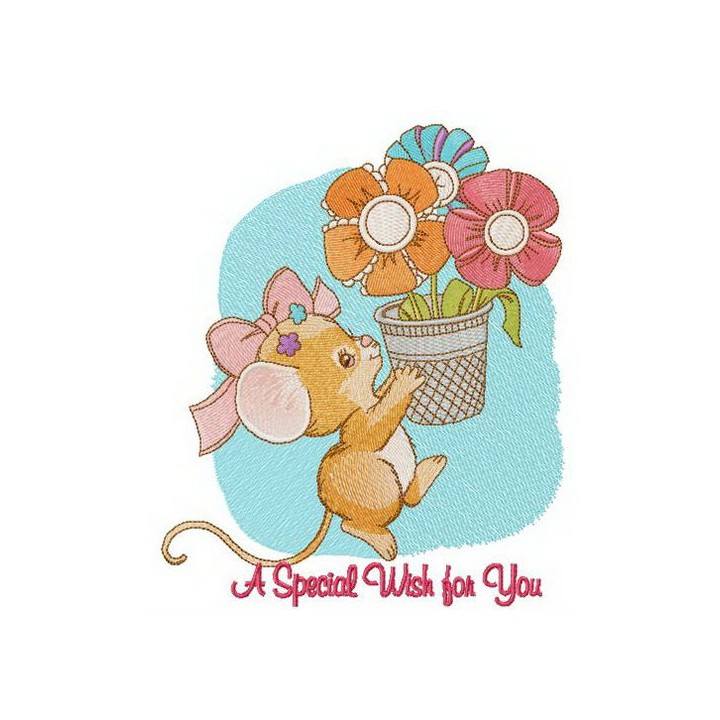 A special wish for you embroidery design - Embroidery Design