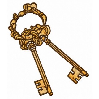 Keys embroidery design - Embroidery Design