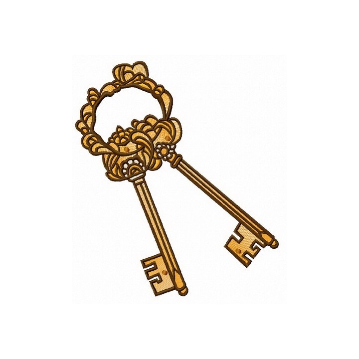 Keys embroidery design - Embroidery Design
