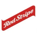 Preview of the Red Stripe logo embroidery design, showcasing vibrant colors and intricate stitching patterns.