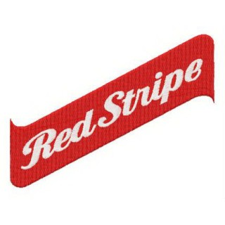 Red Stripe logo embroidery design - Embroidery Design