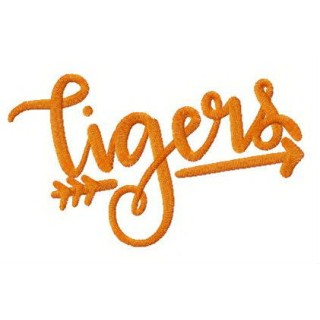 Tigers fan logo embroidery design - Embroidery Design