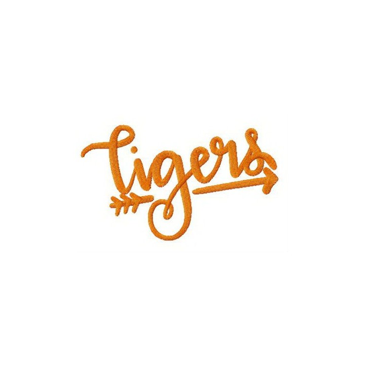 Tigers fan logo embroidery design - Embroidery Design