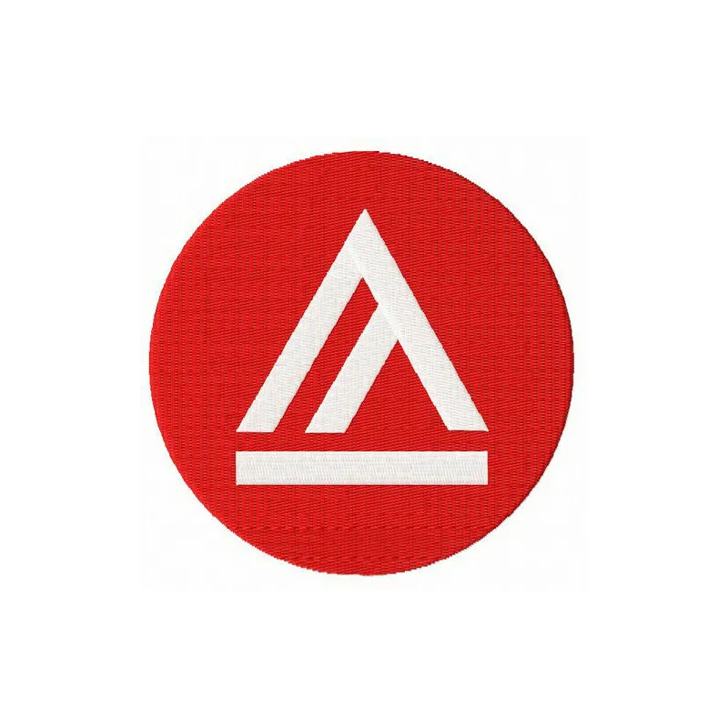 Embroidery design of the Academy of Art Urban Knights logo, ideal for college sports apparel and accessories.