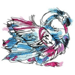 Swan in my dreams embroidery design - Embroidery Design