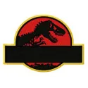 Embroidery design featuring Jurassic World theme, showcasing dinosaurs for creative stitching projects.